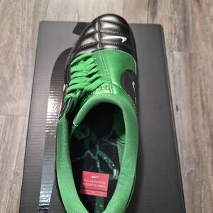 Nike Black and Green Athletic Shoes